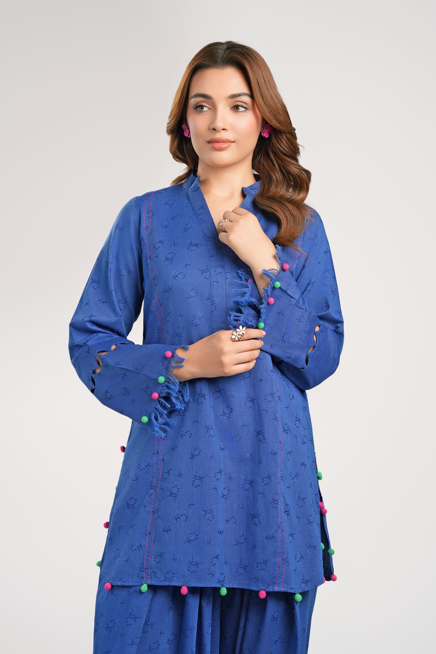 2 Pc Dyed Jacquard Viscose Suit | MB-CS25-89