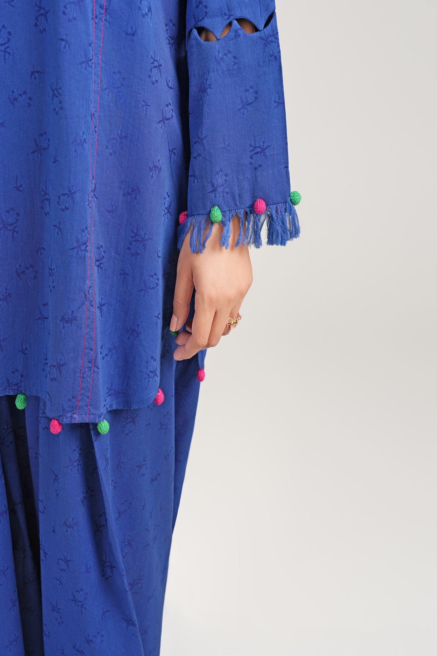2 Pc Dyed Jacquard Viscose Suit | MB-CS25-89