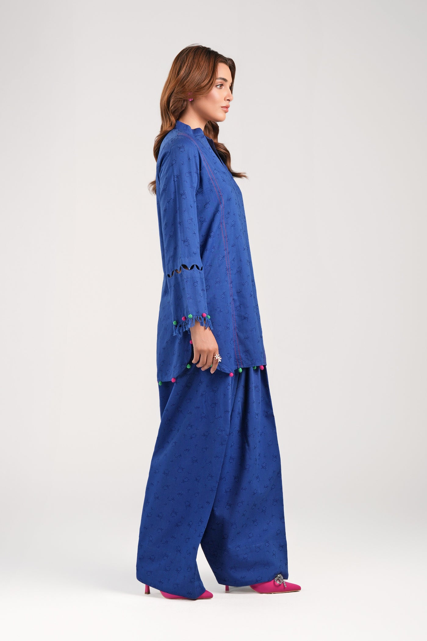 2 Pc Dyed Jacquard Viscose Suit | MB-CS25-89