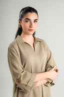 2 Pc Dyed Karandi Suit