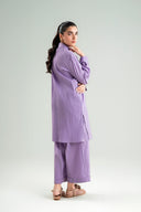 2 Pc Dyed Seersucker Suit