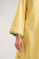 2 Pc Dyed Slub Lawn Suit