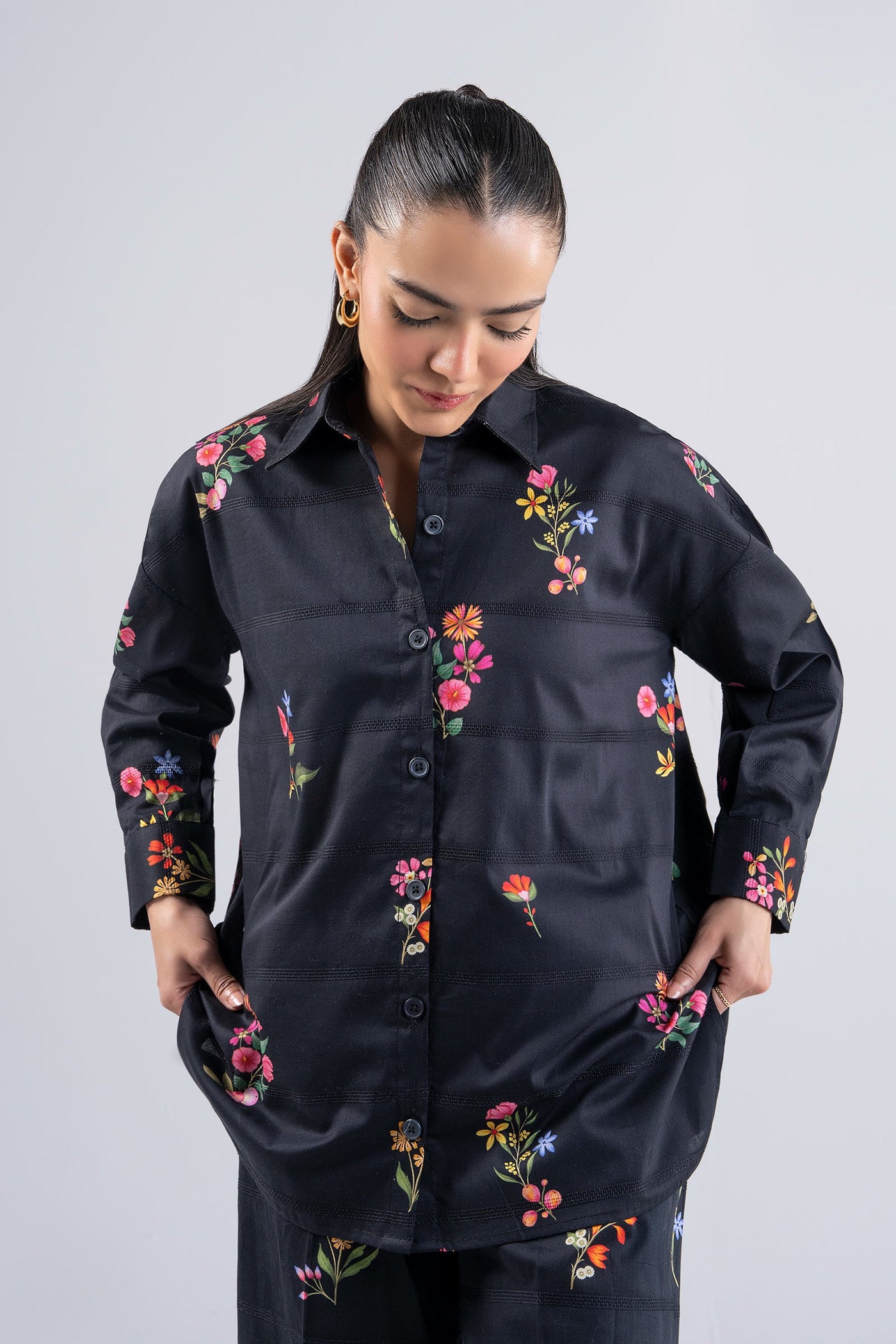 2 Pc Printed Textured Cotton Suit | MB-CS25-95