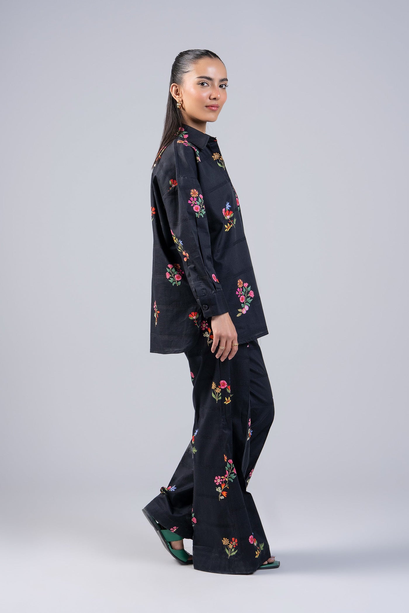 2 Pc Printed Textured Cotton Suit | MB-CS25-95