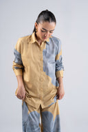 2 Pc Printed Textured Cotton Suit