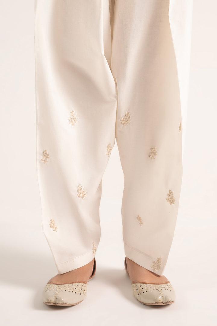 Embroidered Cambric Shalwar Bottoms MBC2605-ESM-IRY