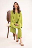 2 Pc Dyed Arabic Lawn Suit