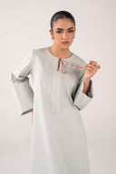 2 Pc Dyed Slub Lawn Suit