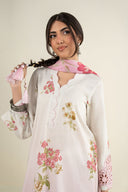 2 Pc Embroidered Dobby Suit