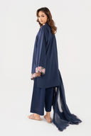 2 Pc Embroidered Dobby Cotton Suit