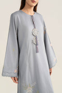 2 Pc Embroidered Dobby Cotton Suit