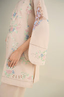2 Pc Embroidered Slub Lawn Suit