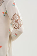 2 Pc Embroidered Dobby Suit