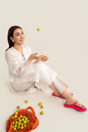 Embroidered Paper Lawn Shirt