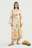 2 Pc Printed Dobby Cotton Suit