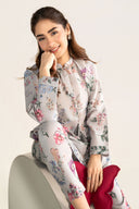 2 Pc Printed Dobby Suit
