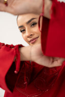 2 Pc Embroidered Arabic Lawn Suit