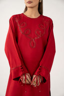 2 Pc Embroidered Arabic Lawn Suit