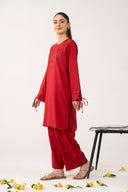 2 Pc Embroidered Arabic Lawn Suit