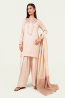 3 Pc Embroidered Paper Lawn Suit