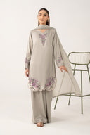 2 Pc Embroidered Arabic Lawn Suit