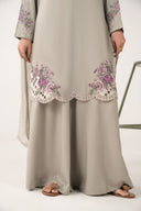 2 Pc Embroidered Arabic Lawn Suit