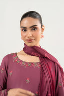 3 Pc Embroidered Arabic Lawn Suit
