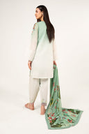 3 Pc Embroidered Paper Lawn Suit