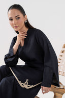 2 Pc Embroidered Dobby Suit