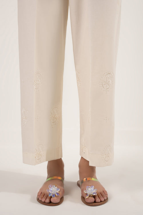 Embroidered Cambric Trouser