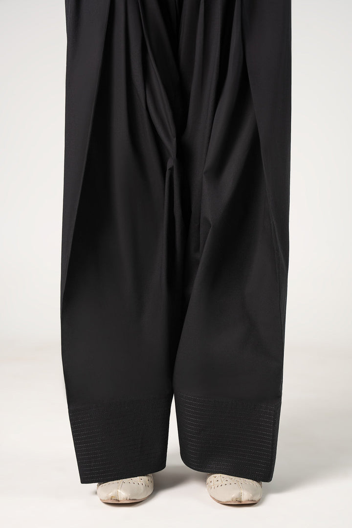 Dyed Cambric Shalwar Bottoms MBC2618-ESM-BLK