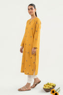 Embroidered Crosshatch Lawn Shirt