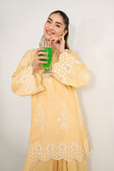 2 Pc Embroidered Arabic Lawn Suit