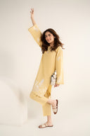 2 Pc Embroidered Arabic Lawn Suit