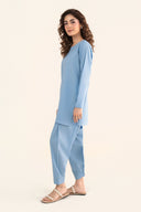 2 Pc Dyed Dobby Cotton Suit