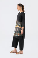2 Pc Embroidered Crosshatch Suit