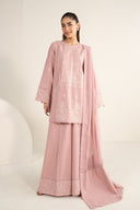 2 Pc Embroidered Arabic Lawn Suit