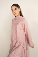 2 Pc Embroidered Arabic Lawn Suit