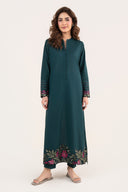 2 Pc Embroidered Slub Lawn Suit