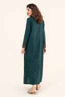 2 Pc Embroidered Slub Lawn Suit