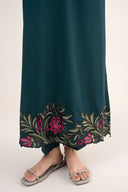 2 Pc Embroidered Slub Lawn Suit