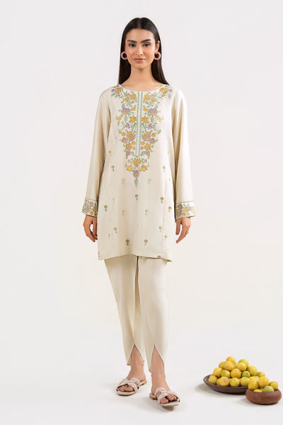 2 Pc Embroidered Arabic Lawn Suit