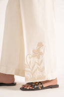 Embroidered Cambric Trouser