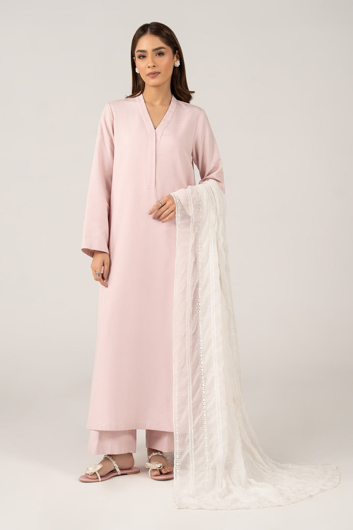 Embroidered Cationic Chiffon Dupatta Accessories View All MBC2632-999-WHT