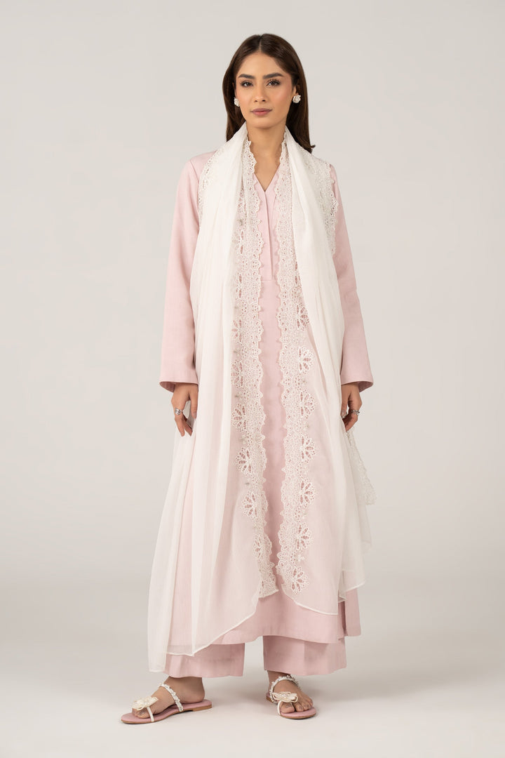 Embroidered Cationic Chiffon Dupatta Accessories View All MBC2634-999-WHT