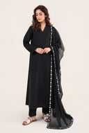 Embroidered Chiffon Dupatta