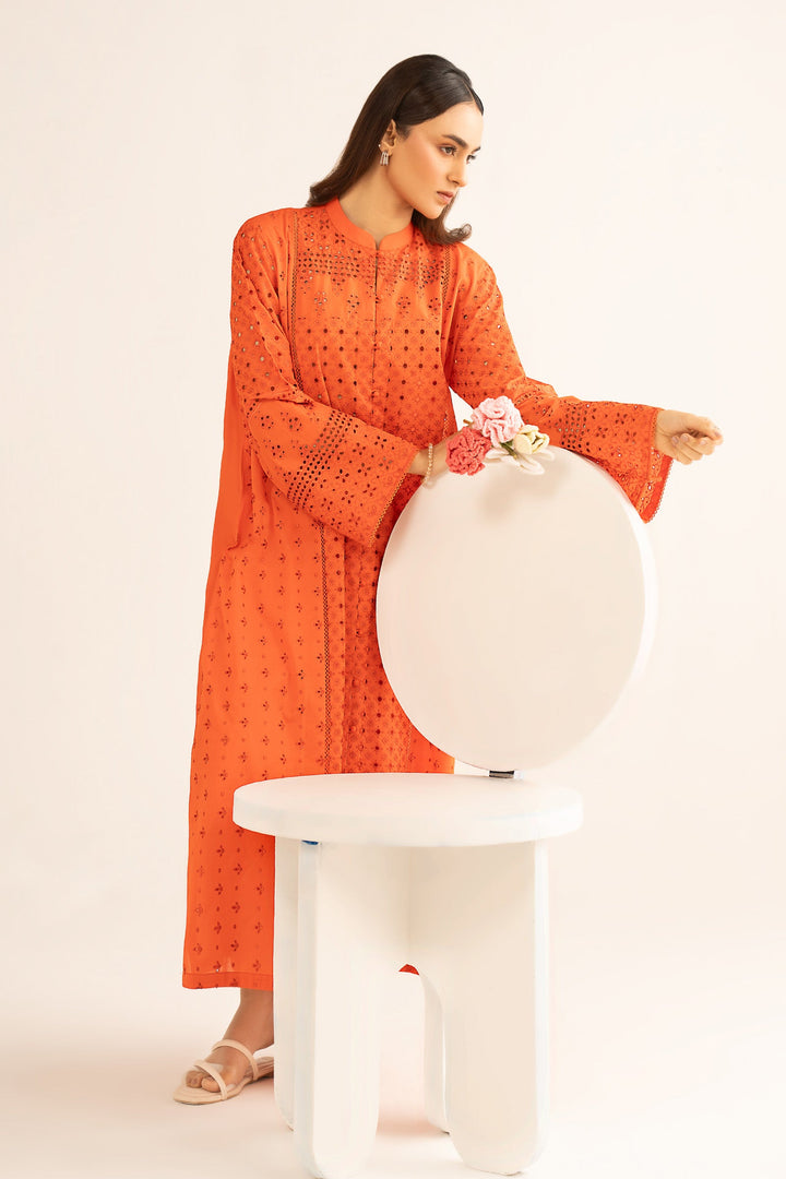 Embroidered Lawn Shirt Casuals MB2654B-ESM-ORG