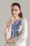 Embroidered Dobby Cotton Shirt