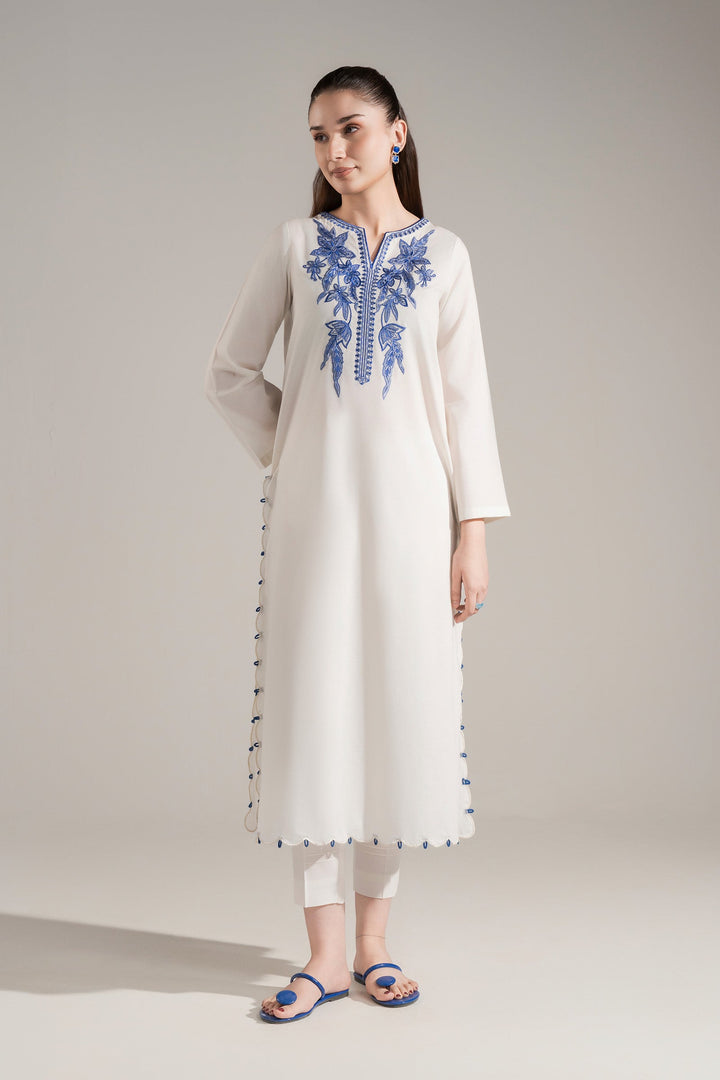 Embroidered Dobby Cotton Shirt Casuals MB2661A-ESM-OFW