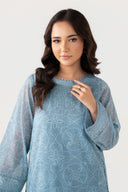 Embroidered Paper Lawn Shirt